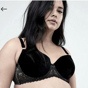 NEW!  Black Velvet Brassiere NWOT